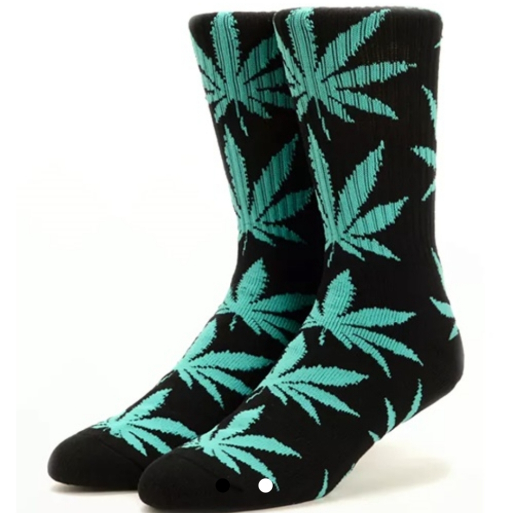 NWT Men's HUF Plantlife Crew Socks - Picture 7 of 11